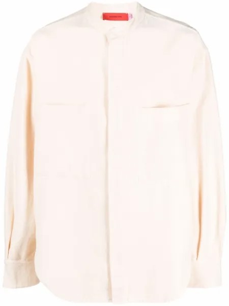 Eckhaus Latta рубашка на клепках, нейтральный цвет