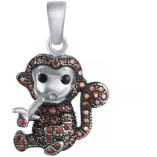 Подвеска ELEMENT47, серебро, 925 проба, фианит