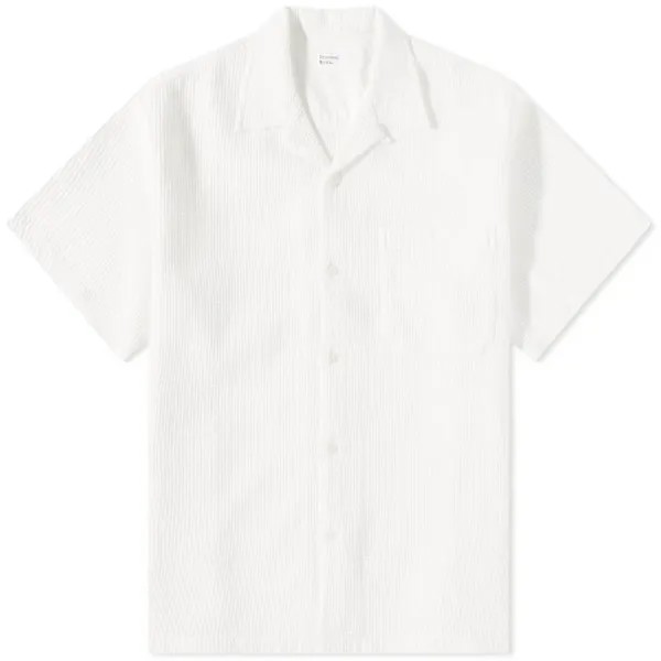 Рубашка Universal Works в японском стиле с вафельным узором, экрю