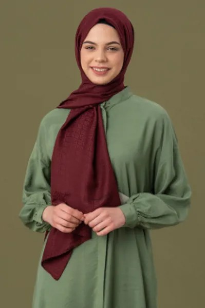 Палантин женский MADAME POLO 5120, бордовый (доставка из-за рубежа)