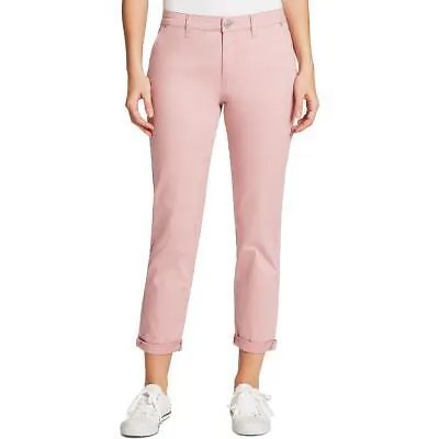 Женские розовые однотонные повседневные брюки чинос с высокой посадкой William Rast для подростков 26 BHFO 0092