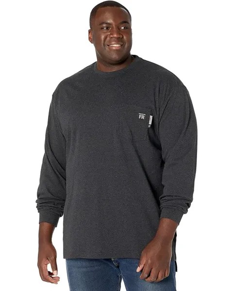 Футболка Wolverine Big & Tall FR (Flame Resistant) Long Sleeve, цвет Onyx Heather