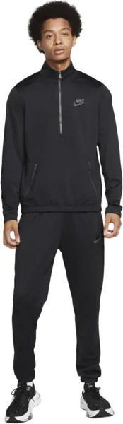 Костюм мужской Nike M Sport Essentials Poly-Knit Tracksuit черный XL