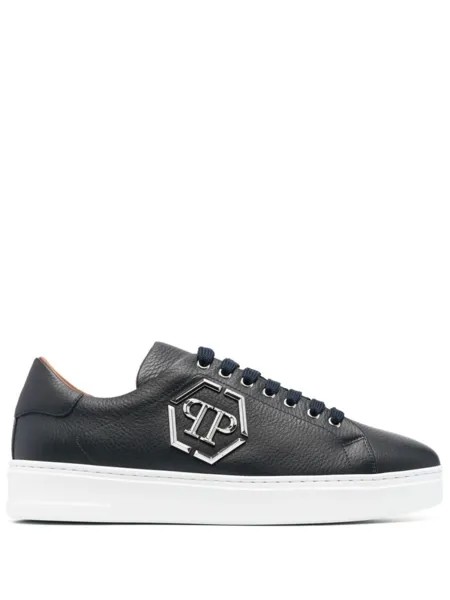 Philipp Plein кеды на шнуровке, синий