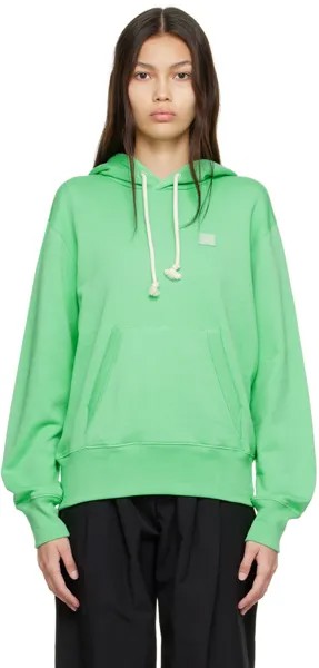 Зеленая худи из органического хлопка Acne Studios