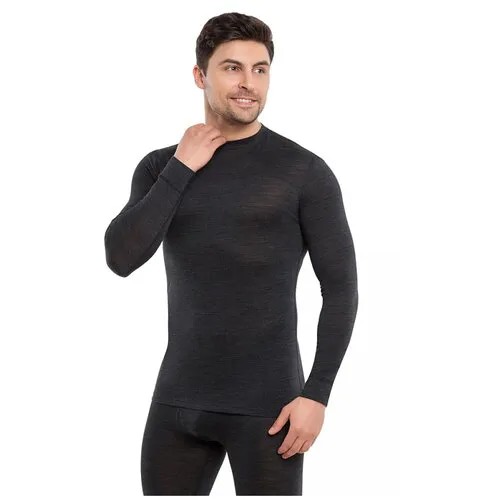 Футболка мужская NORVEG Wool&Silk T-Shirt темно-серый меланж, размер S