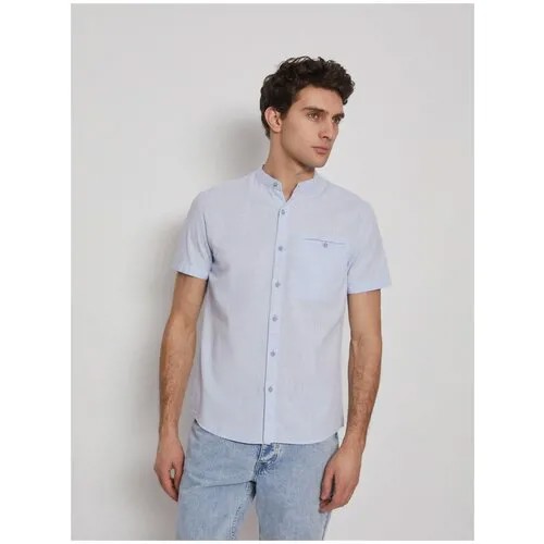 Рубашка с воротником-стойкой, цвет Мятный, размер XXL