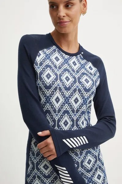 LIFA MERINO функциональный лонгслив Helly Hansen, темно-синий