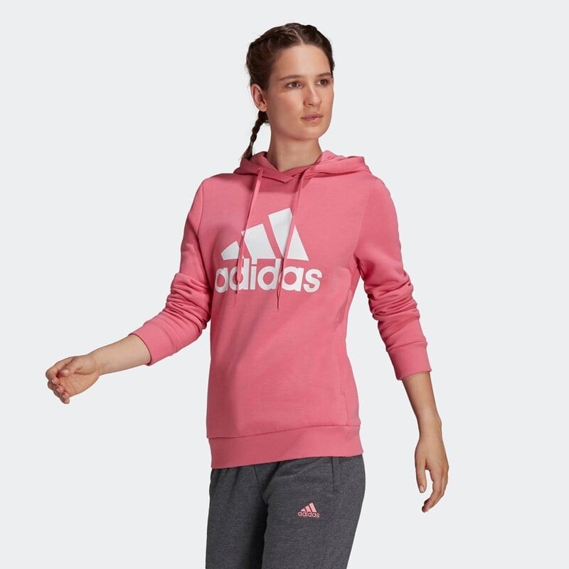 Женская флисовая толстовка с логотипом для домашней одежды Essentials Adidas, фиолетовый