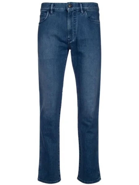 Loro Piana джинсы прямого кроя из хлопковой смеси, синий