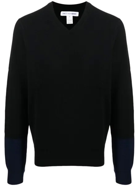 Comme Des Garçons Shirt джемпер с V-образным вырезом, черный