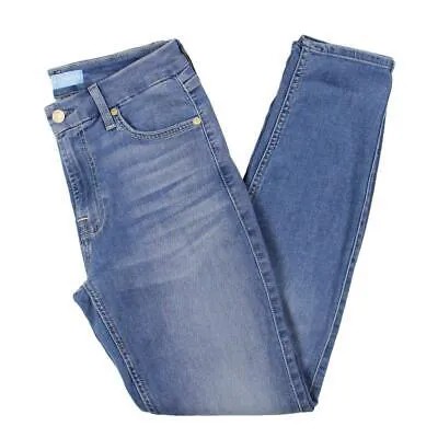7 For All Mankind Женские синие джинсы-скинни из эластичного денима до щиколотки 28 BHFO 8034