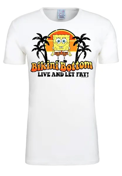 Рубашка Logoshirt Spongebob – Bikini Bottom, белый