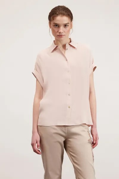 Рубашка с короткими рукавами Motivi, розовый