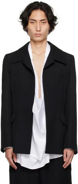 Черный пиджак с вырезом Comme des Garçons