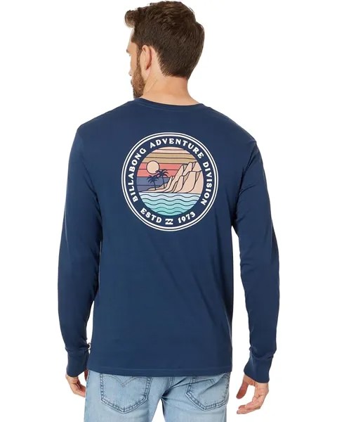 Футболка Billabong Rockies Long Sleeve Graphic Tee, темно-синий