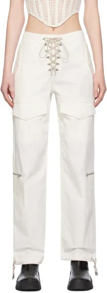 Кремового цвета походные брюки с карманами Dion Lee
