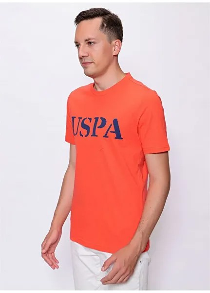 Красная мужская футболка-поло с принтом GEARTIY022 U.S. Polo Assn., красный