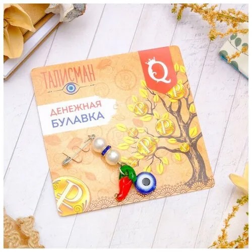 Брошь NewStore, мультиколор