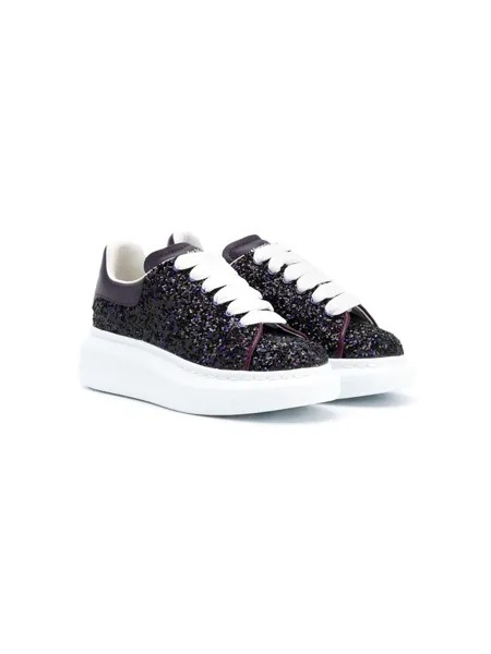 Alexander McQueen Kids кроссовки Oversized с блестками