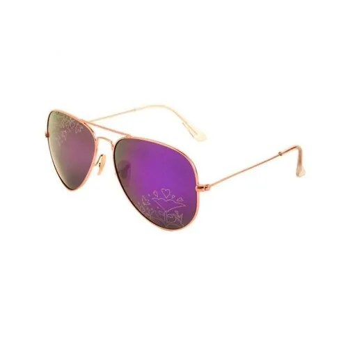 Солнцезащитные очки Loris 8805 Золотистые, фиолетовые