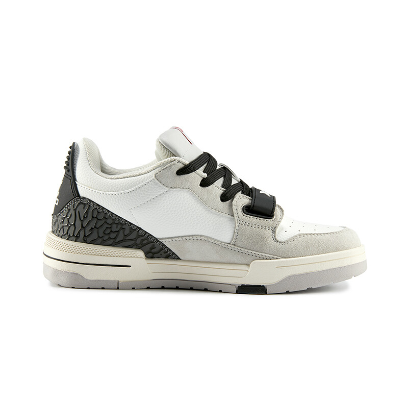 Кроссовки XIANGGUAN Skateboarding Shoes Unisex Low-top Grey/white/black, серый/белый