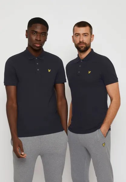 Рубашка-поло Plain Lyle & Scott, цвет jet black