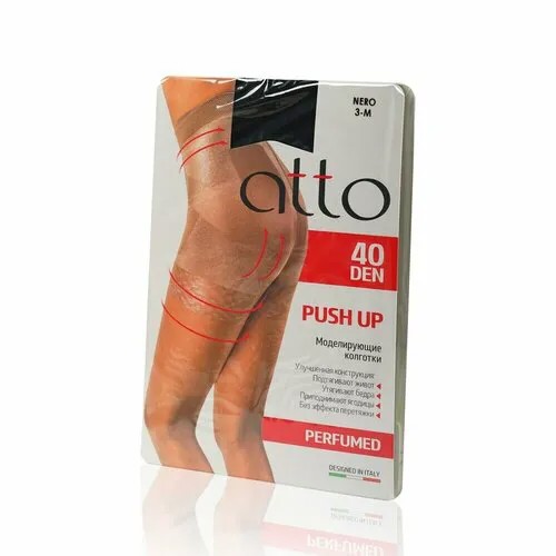 Колготки ATTO, 40 den, размер 3, черный