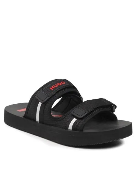 Сланцы мужские HUGO BOSS 50492929 черные 44 EU
