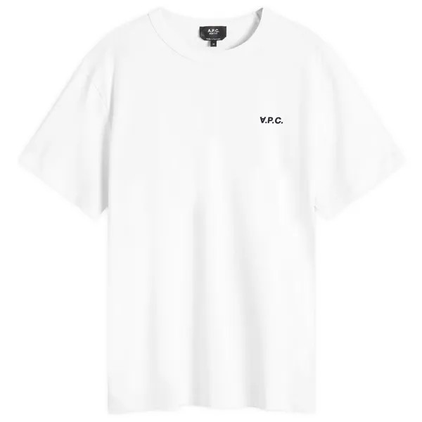 Футболка A.P.C. Small Vpc Logo T-Shirt, цвет White & Dark Navy