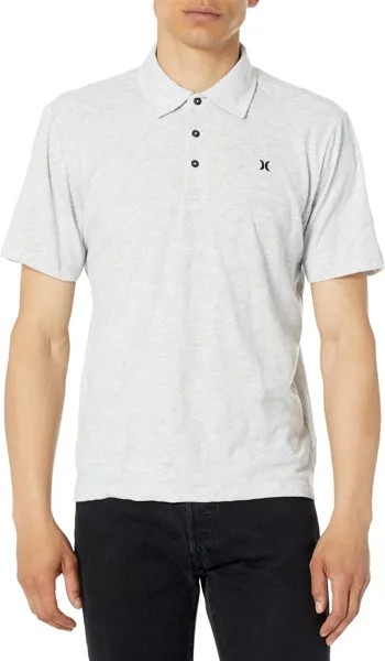 Рубашка-поло Ace Vista Short Sleeve Polo Hurley, цвет White Heather