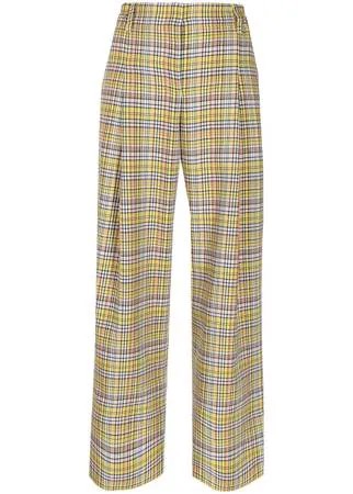 Mira Mikati широкие брюки в клетку