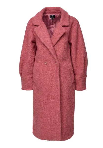 Пуховик Threadbare Wollmantel THB Sunflower formal coat, розовый