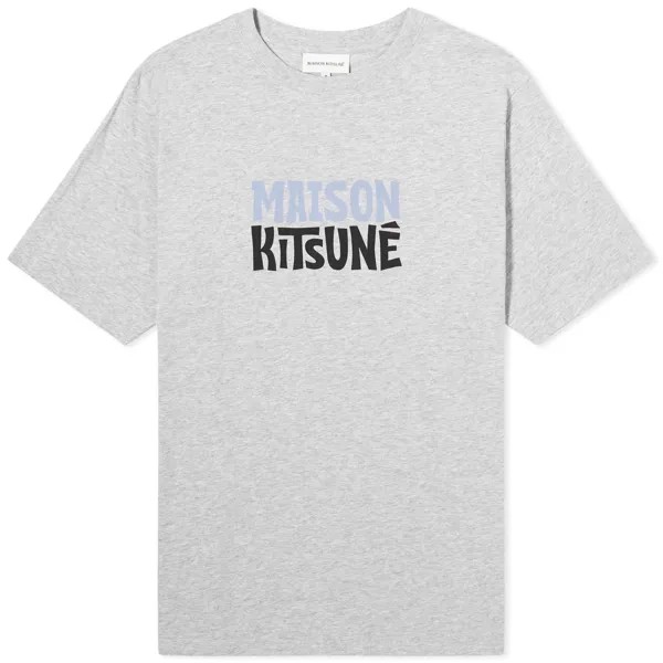 Футболка Maison Kitsuné Surf Club Comfort T-shirt, светло-серый