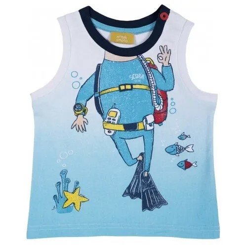 Майка Chicco, размер 104, голубой