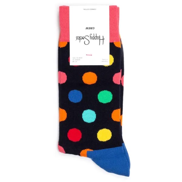 Носки унисекс Happy Socks Happy Socks Big Dot Pink Blue разноцветные 41-46