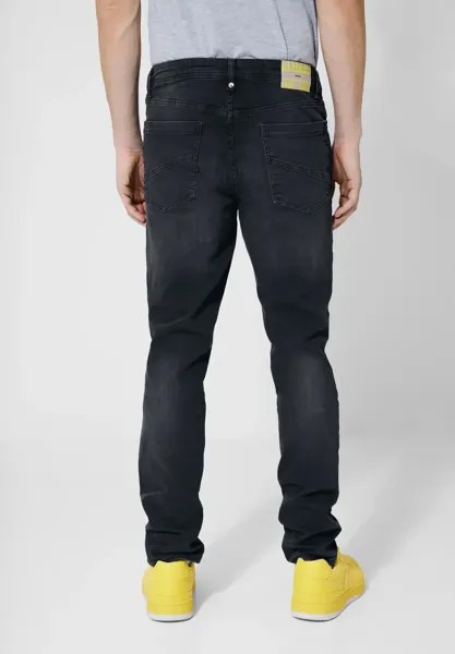 STREET ONE МУЖСКИЕ Джинсы облегающего кроя, с 5 карманами Street One Men, цвет Basic Black Wash