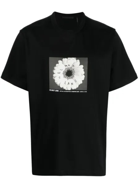 Helmut Lang футболка с фотопринтом, черный