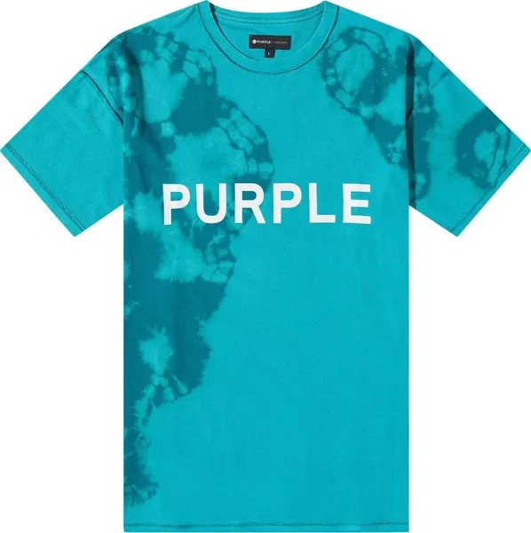 Футболка PURPLE BRAND Tie Dye Logo  'Green', синий