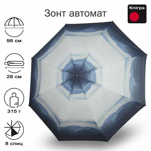 Зонт Knirps, синий, голубой