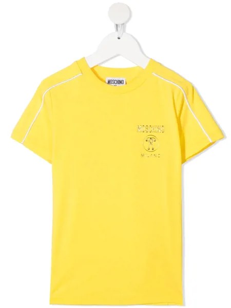 Moschino Kids футболка с принтом Double Question Mark