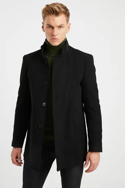 Пальто - Черный - Двубортный DYNAMO, черный