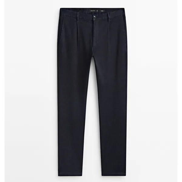 Мужские джинсы Massimo Dutti Voluminous relaxed fit darted, индиго