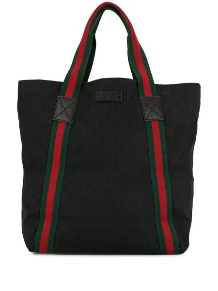 Gucci Pre-Owned сумка-тоут Shelly Line с логотипом GG
