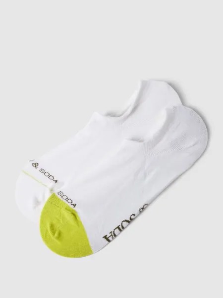 Носки-кроссовки с этикеткой, в упаковке 2 шт., модель Dip Toe Scotch & Soda, белый