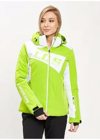 Горнолыжная куртка женская зеленого цвета 77030Z, 50