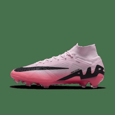 Бутсы Nike Mercurial Superfly 9 Elite FG High-Top Soccer Cleats, цвет Pink Foam/Black