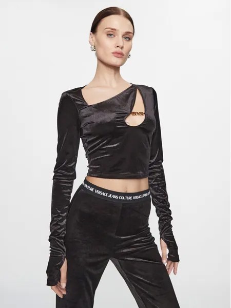 Узкая блузка Versace Jeans Couture, черный