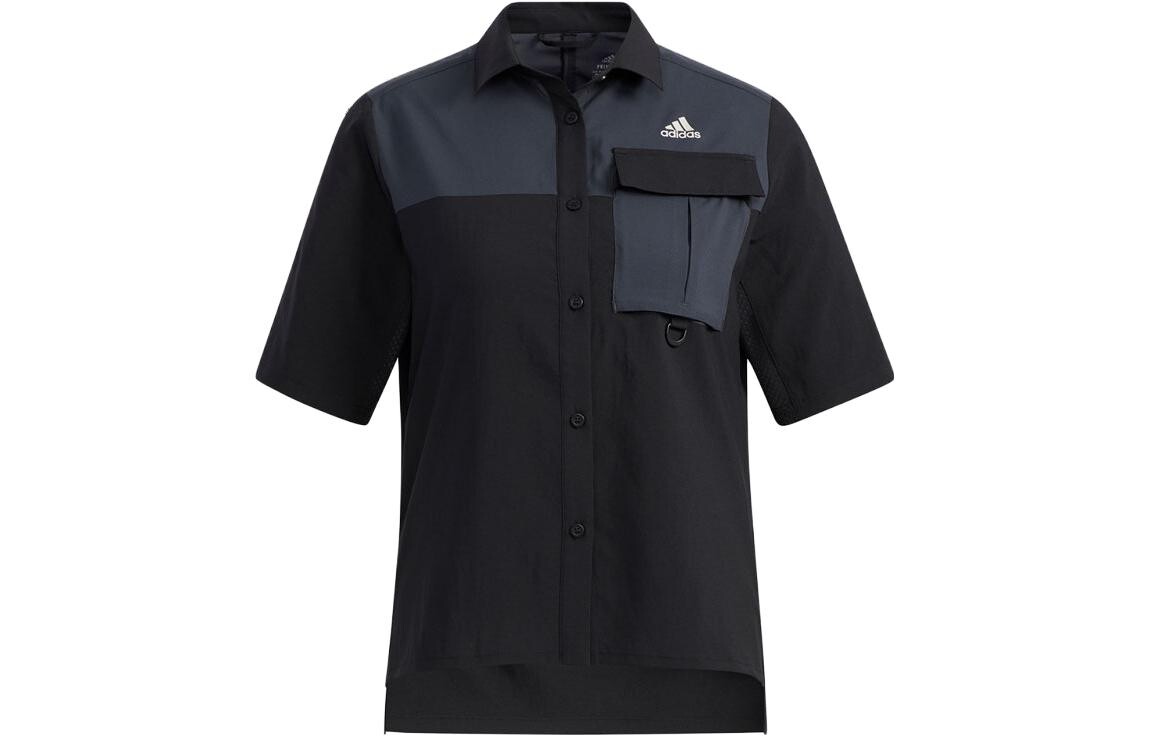 Рубашка женская черная/серая Adidas
