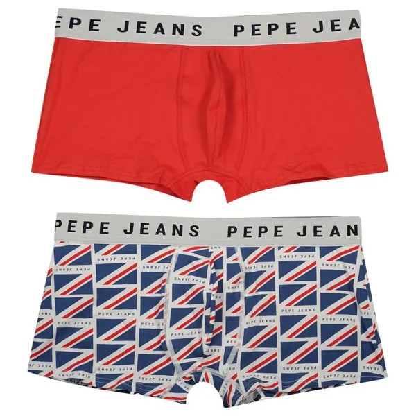Трусы Pepe Jeans Flag Trunk 2 шт, разноцветный